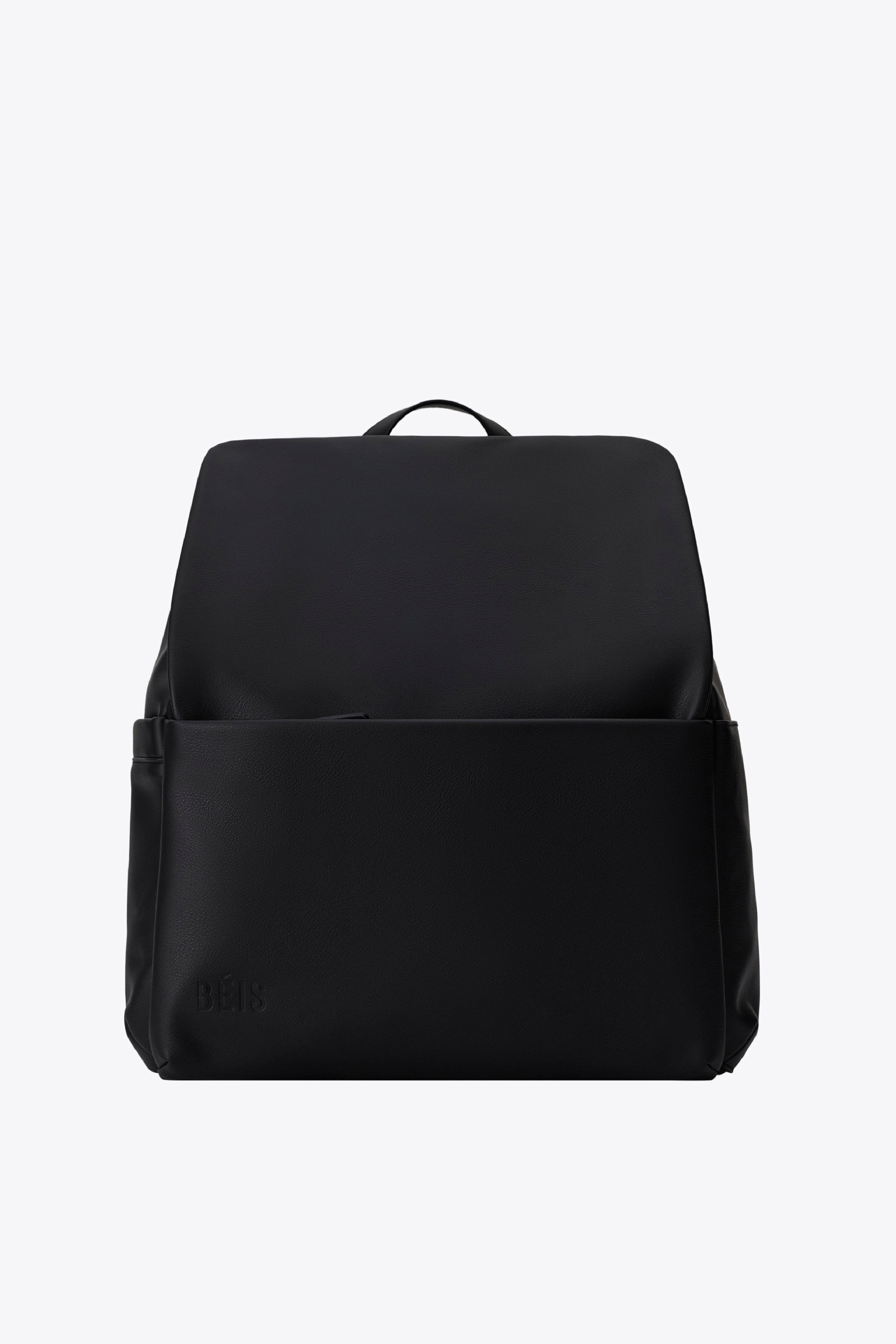 BEIS171501-TheEverydayDiaperBackpack-BlackVeganLeather-Product-0359